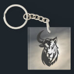 Poster brillant - half bull half tiger sleutelhanger<br><div class="desc">two animals in one to decorate your interior, and make this work yours</div>