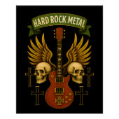 Poster brillant Hard Rock Metal (Voorkant)
