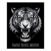 Poster brillant Hard Rock Music (Voorkant)
