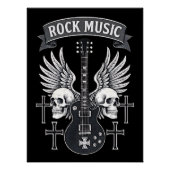 Poster brillant Music Rock (Voorkant)