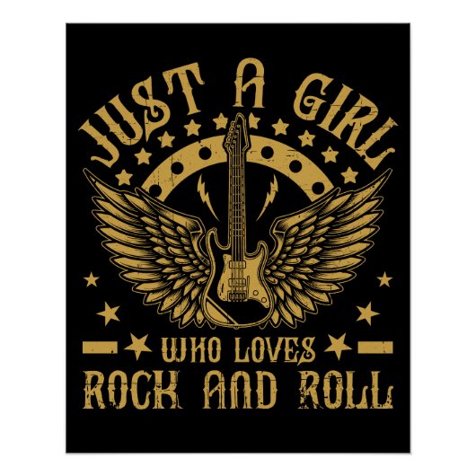 Poster brillant Music Rock and Roll  (Voorkant)