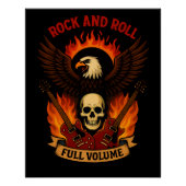Poster brillant Music Rock and Roll (Voorkant)