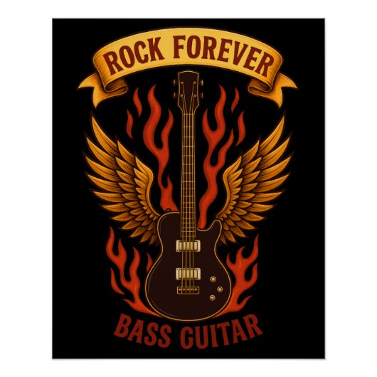 Poster brillant Music Rock Forever (Voorkant)