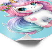 Póster brillante Unicorn Birthday  Perfect Poster (Hoek)