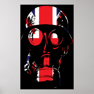 Poster Brits gasmasker