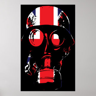 Poster Brits gasmasker