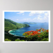 Poster Britse Maagdeneilanden (Voorkant)