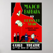 POSTER  BROADWAY THEATER MAJOR BARBARA (Voorkant)