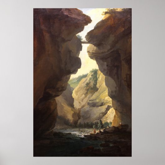 Poster Brug En Kloof Van Dala Rivier (1777) (Voorkant)