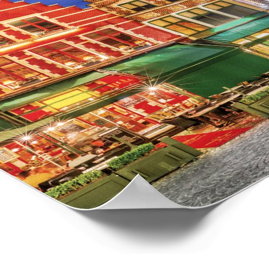 Poster Brugge met Grote Markt (Hoek)