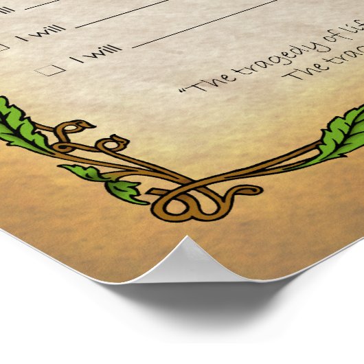 Poster Bucket List (Hoek)