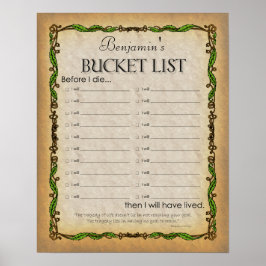 Poster Bucket List