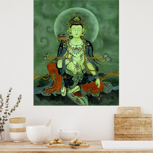 Poster Buddha Manjushri (Keuken)