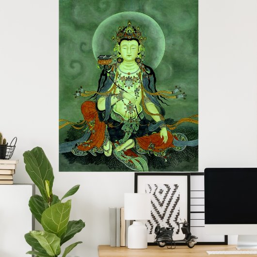 Poster Buddha Manjushri (Thuiskantoor)