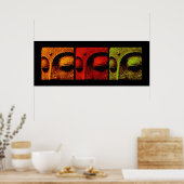 poster buddhafaces (Keuken)