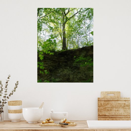 Poster buitenbomen (Keuken)