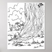 Poster - Buizen onder een boom (Voorkant)