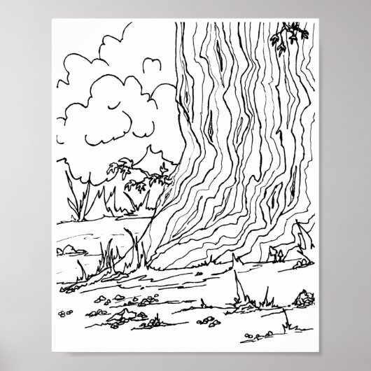 Poster - Buizen onder een boom (Voorkant)