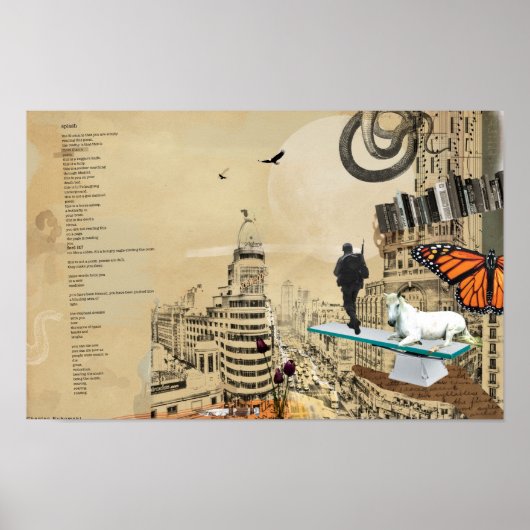 Poster Bukowski Poem (Voorkant)