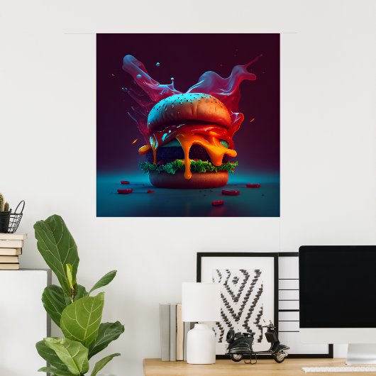 Poster Burger (Thuiskantoor)