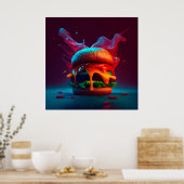 Poster Burger (Keuken)