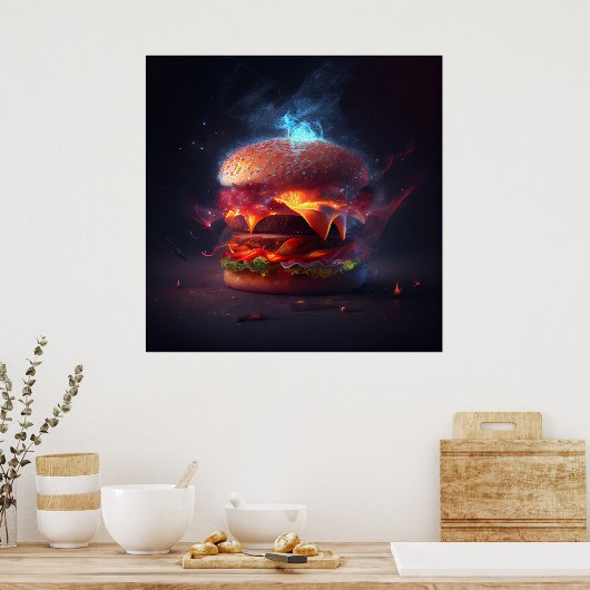 Poster Burger (Keuken)