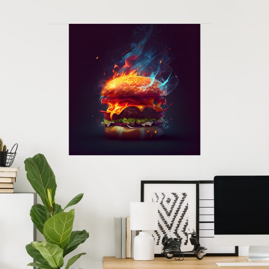 Poster Burger (Thuiskantoor)