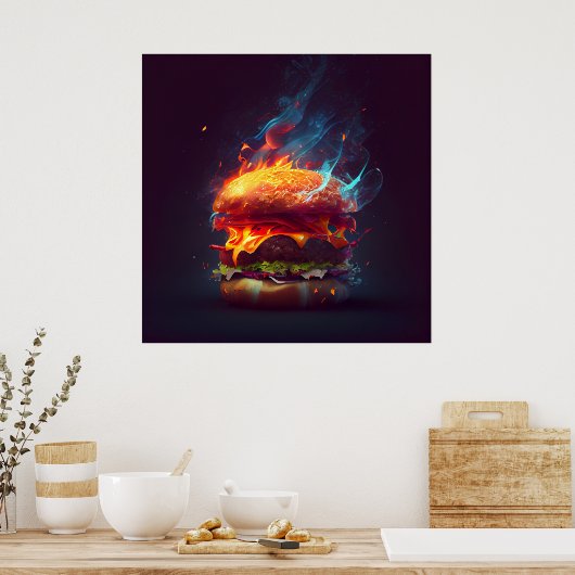 Poster Burger (Keuken)