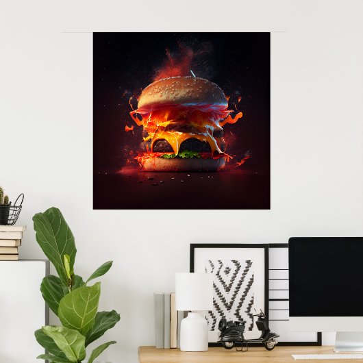 Poster Burger (Thuiskantoor)