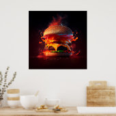 Poster Burger (Keuken)