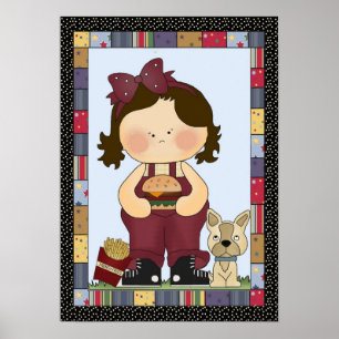 Poster Burger Girl
