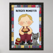 Poster Burger Monster (Voorkant)