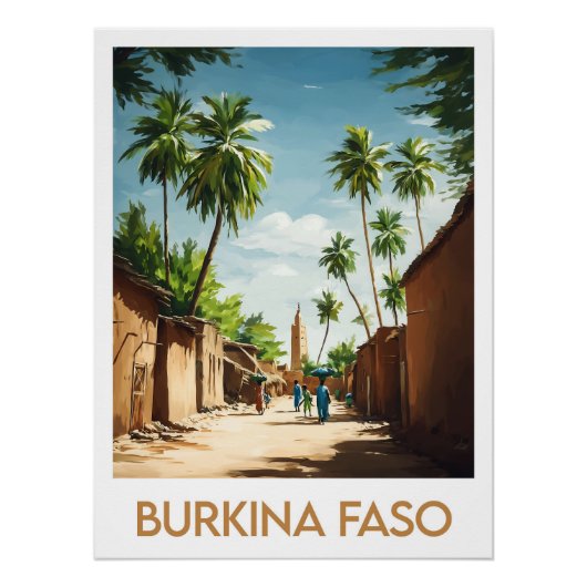 Poster Burkina Faso (Voorkant)
