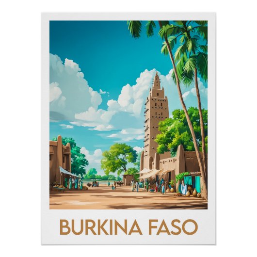 Poster Burkina Faso (Voorkant)