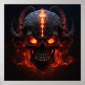 Poster Burning Skull Inferno (Voorkant)