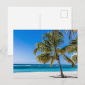 Poster cadeau voor Isla Saona Beach Domenican Repu Feestdagenkaart (Voorkant / Achterkant)