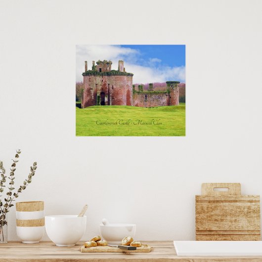 Poster Caerlaverock Castle van de Schotse Maxwell (Keuken)
