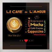Poster Cafe De L'Amour (Voorkant)