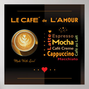 Poster Cafe De L'Amour
