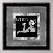 Poster  Cafe Elite Art Deco (Voorkant)