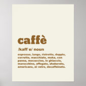 Poster Caffè (Voorkant)