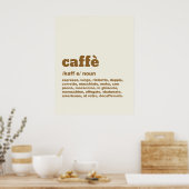 Poster Caffè (Keuken)