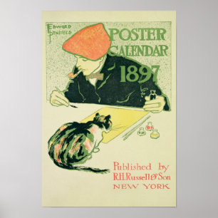 Poster Calendar, geb. by R.H. Russell & Son, 1897