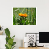 Poster - Calendula Bloom (Thuiskantoor)