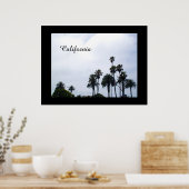 POSTER CALIFORNIA PALMS (Keuken)