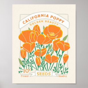 Poster Californië Poppy
