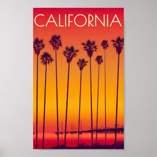 Poster - Californië Verenigde Staten (Voorkant)