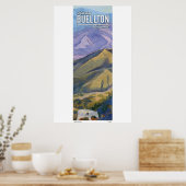 Poster - Californische Bergen  (Keuken)