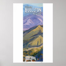 Poster - Californische Bergen