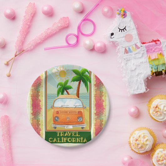 Poster:Californische Bord reizen (Feest)